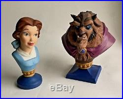 WDCC BEAUTY and The BEAST BUSTS Disney Portrait Series Figurines NEW BELLE RARE