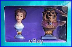 WDCC BEAUTY and The BEAST BUSTS Disney Portrait Series Figurines NEW BELLE RARE