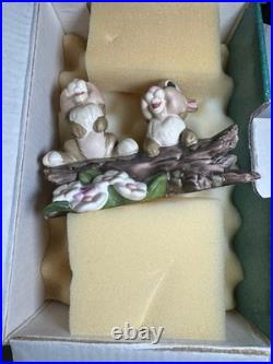 WDCC Bambi 6 Piece Set With 3 Boxes & 2 COAs + Bambi Fine Art Print