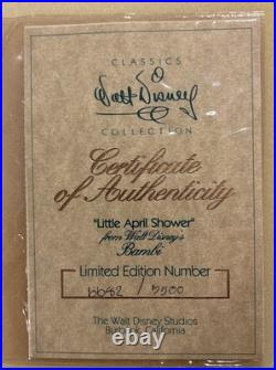 WDCC Bambi Little April Shower Field Mouse 50th LE 7144/7500 COA