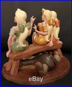 WDCC Beauty And The Beast Tavern Girls & Le Fou Sitting Pretty Disney Figurine