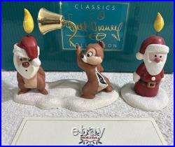 WDCC Chip'N Dale Little Mischief Makers Pluto's Christmas Tree Santa Candle COA