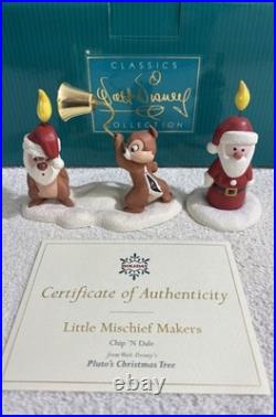 WDCC Chip'N Dale Little Mischief Makers Pluto's Christmas Tree Santa Candle COA