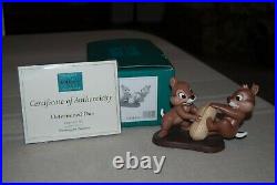 WDCC Chip and Dale Determined Duo Working for Peanuts Original Box and COA