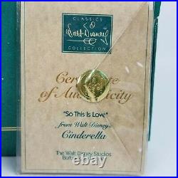 WDCC Cinderella Prince Charming & Cinderella So This is Love withBox and COA