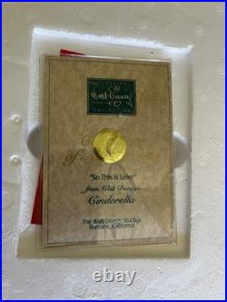 WDCC Cinderella & Prince Charming'So This Is Love' Figurine Box And COA