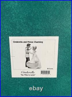 WDCC Cinderella & Prince Charming'So This Is Love' Figurine Box And COA