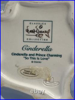 WDCC Cinderella & Prince Charming So This Is Love Figurine withCOA & Box