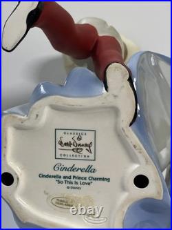 WDCC Cinderella & Prince Charming So This Is Love Figurine withCOA & Box