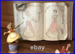 WDCC Cinderella Scene Dress, Dome, Book, Lucifer, Mice, Birds, Bruno, Title