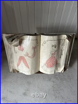 WDCC Cinderella Sewing Book with Stand, COA + Pink Dress Promo Books x2 & 2 Cards