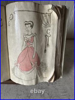 WDCC Cinderella Sewing Book with Stand, COA + Pink Dress Promo Books x2 & 2 Cards