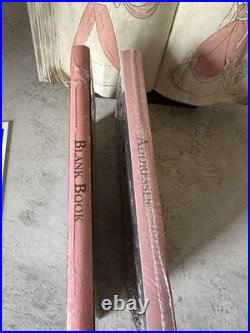 WDCC Cinderella Sewing Book with Stand, COA + Pink Dress Promo Books x2 & 2 Cards