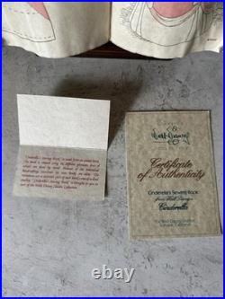 WDCC Cinderella Sewing Book with Stand, COA + Pink Dress Promo Books x2 & 2 Cards