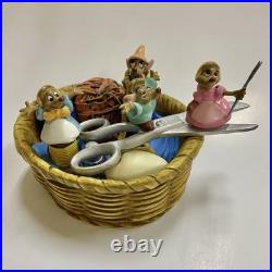 WDCC Cinderella Surprise! Mice in Sewing Basket AND Jaq Gus with Ribbon. No Box