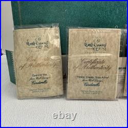 WDCC Cinderella's Opening Title, Cinderella, Bruno, Lucifer & 50th Anniv Pin Set