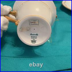 WDCC Cinderella's Tea for Two with Royal Doulton Saucer, Event Button & Rare Apron