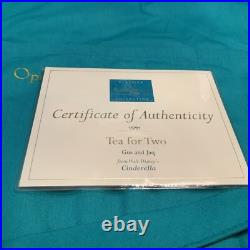 WDCC Cinderella's Tea for Two with Royal Doulton Saucer, Event Button & Rare Apron