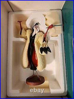 WDCC Cruella De Vil 101 Dalmations Figurine In Box & COA Walt Disney Classics