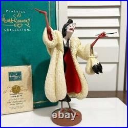 WDCC Cruella De Vil 101 Dalmations Figurine In Box & COA Walt Disney Classics