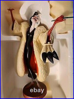 WDCC Cruella De Vil 101 Dalmations Figurine In Box & COA Walt Disney Classics