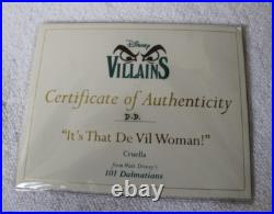 WDCC Cruella It's that De Vil Woman! 101 Dalmatians LE #551 COA
