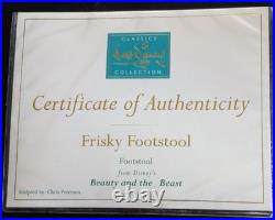 WDCC DISNEY FRISKY FOOTSTOOL from Beauty and the Beast