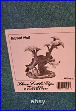 WDCC DISNEY WHO'S AFRAID OF THE BIG BAD WOLF Limited Edition with box COA