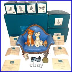 WDCC Disney ARISTOCATS Duchess O'Malley Toulouse Berlioz Marie Set of 8 pieces