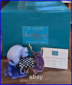 WDCC Disney Aladdin Genie And Carpet Im Losing To A Rug Box COA #2637 Of 12500