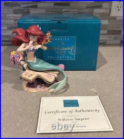 WDCC Disney Ariel Figurine The Little Mermaid'Seahorse Surprise' in Box withCOA