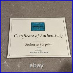 WDCC Disney Ariel Figurine The Little Mermaid'Seahorse Surprise' in Box withCOA