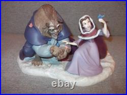 WDCC Disney Beast & Belle She Didn't Shudder at My Paw Box & COA