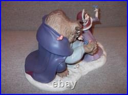 WDCC Disney Beast & Belle She Didn't Shudder at My Paw Box & COA
