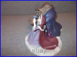 WDCC Disney Beast & Belle She Didn't Shudder at My Paw Box & COA