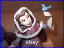 WDCC Disney Beast & Belle She Didn't Shudder at My Paw Box & COA