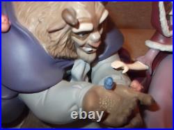 WDCC Disney Beast & Belle She Didn't Shudder at My Paw Box & COA