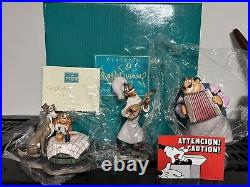 WDCC Disney Bella Notte Lady And The Tramp Tony and Joe in Original Box with COA