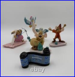 WDCC Disney Cinderella 4 Figurines Set With Box @ COA Plus Opening Title Figure