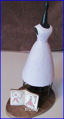WDCC Disney Cinderella Pink Dress Mannequin Form Figure Sewing Book Mice Gus Jaq