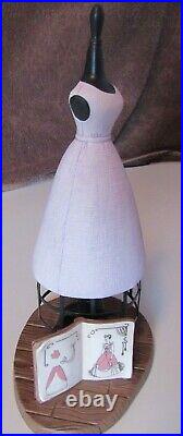 WDCC Disney Cinderella Pink Dress Mannequin Form Figure Sewing Book Mice Gus Jaq