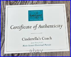 WDCC Disney Cinderella's Coach Main Street Electrical Light Parade COA VIDEO WDCC Disney Cinderella's Coach Main Street Electrical Light Parade COA VIDEO