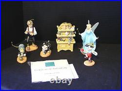 WDCC Disney Classic Collection PINOCCHIO ORNAMENT SET Ltd Ed NIB & COA