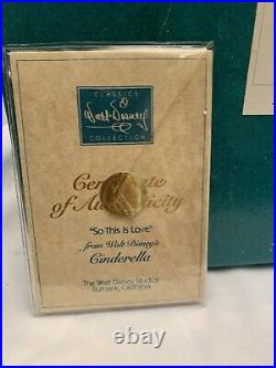 WDCC Disney Classics Cinderella Prince Charming So This Is Love Fairytale MINT