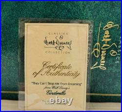 WDCC Disney Classics Cinderella They Can't Stop Me From Dreaming Box-COA
