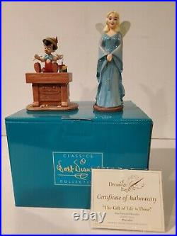 WDCC Disney Classics Pinocchio & Blue Fairy The Gift of Life is Thine in Box