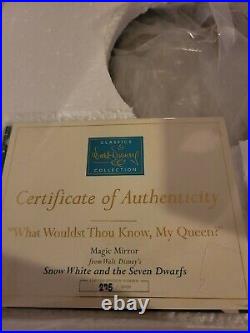 WDCC Disney Classics Snow White Magic Mirror What Wouldst Thou Know, My Queen