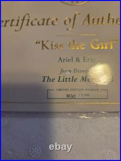 WDCC Disney Classics The Little Mermaid Eric & Ariel Kiss The Girl # 1030 New