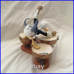 WDCC Disney Donald Ducks Symphony Hour DRUM BEAT Figurine Figure Statue-MIB