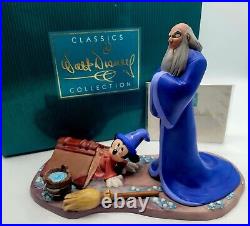 WDCC Disney Fantasia Porcelain Figurine Oops Mickey and Yen Sid in Box COA